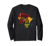 Juneteenth Africa Breaking Chains June 19th 1865 Freedom Day Long Sleeve T-Shirt