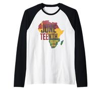 Juneteenth Africa Breaking Chains June 19th 1865 Freedom Day Raglan Baseball Tee