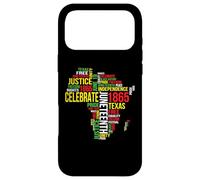 Juneteenth Africa Map Word Art Shirt Black Pride 19th June Case for iPhone 17 Pro Max