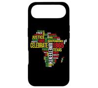 Juneteenth Africa Map Word Art Shirt Black Pride 19th June Case for iPhone Air