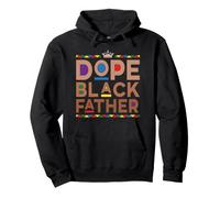 Juneteenth African American Mens Fathers Day Dope Black Dad Pullover Hoodie