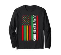 Juneteenth American USA Flag Independence Day 1865 June 19th Long Sleeve T-Shirt