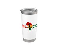 Juneteenth Black 1865 Freedom History Month King Stainless Steel Insulated Tumbler