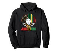 Juneteenth Black History Celebration Afro Woman Design Pullover Hoodie