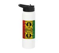 Juneteenth Black History Queen Spades Card African American Stainless Steel Insulated Water Bottle