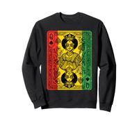 Juneteenth Black History Queen Spades Card African American Sweatshirt