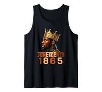 Juneteenth Black King 1865 Melanin Dad Men Tank Top