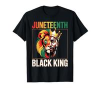 Juneteenth Black King African American Lion Melanin 1865 T-Shirt