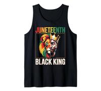 Juneteenth Black King African American Lion Melanin 1865 Tank Top