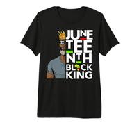 Juneteenth Black King Melanin Father Dad Men Son Bruh Da Boy Premium T-Shirt