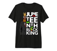 Juneteenth Black King Melanin Father Dad Men Son Bruh Da Boy Premium T-Shirt