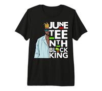 Juneteenth Black King Melanin Father Dad Men Son Bruh Da Boy Premium T-Shirt