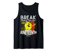 Juneteenth Break Every Chain Since 1865 African American Tank Top