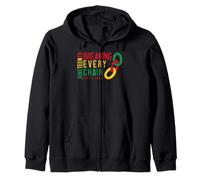 Juneteenth Breaking Every Chain Zip Hoodie