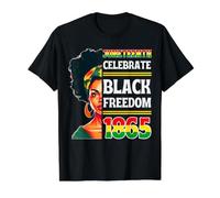 Juneteenth Celebrate Black Freedom 1865 African Civil Rights Value Graphic T-Shirt, Men, Black, S