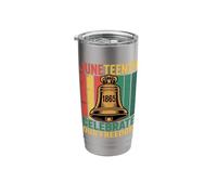 Juneteenth Celebrate Our Freedom 1865 Black History Dad Stainless Steel Insulated Tumbler