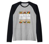 Juneteenth Celebration Unity & Pride Cultural Awareness Raglan Baseball Tee