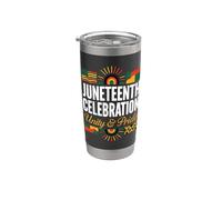 Juneteenth Celebration Unity & Pride Cultural Awareness Stainless Steel Insulated Tumbler