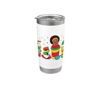 Juneteenth Coffee Lover Black Afro Queen Freedom Day Pride Stainless Steel Insulated Tumbler