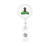Juneteenth Day Freedom 1865 Retractable Badge Holder Reel Clip Id Card Holder forNurse Student Office Worker