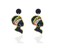 Juneteenth Earrings for Women,1865 Black History Dangle Earrings African Earrings for Black Women African Liberation Day Earrings Jewelry Accessories Party, L, Zinc, No Gemstone