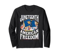 Juneteenth Emancipation Day Pride Design Long Sleeve T-Shirt