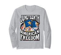 Juneteenth Emancipation Day Pride Design Long Sleeve T-Shirt
