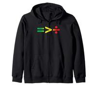 Juneteenth Equality Is Greater Than Division Zip Hoodie
