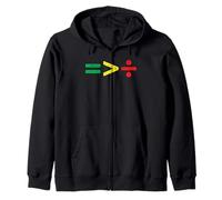 Juneteenth Equality Is Greater Than Division Zip Hoodie