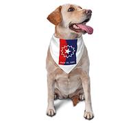 Juneteenth Flag 1865 Freedom Day Spring Dog Bandanas Boy Bulk Puppy Kerchief Adjustable Soft Triangle Bibs Accessories for Small Medium Large Dogs Cats White