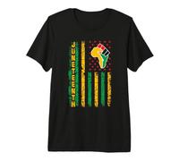 Juneteenth Flag Pan African Civil Rights Black Power Fist Premium T-Shirt