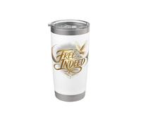 Juneteenth Free Indeed Dove Broken Chain Stainless Steel Insulated Tumbler