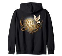 Juneteenth Free Indeed Dove Broken Chain Zip Hoodie