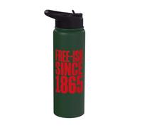 Juneteenth Free-ish Since 1865 Emancipation Stainless Steel Insulated Water Bottle