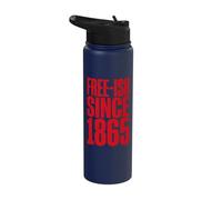 Juneteenth Free-ish Since 1865 Emancipation Stainless Steel Insulated Water Bottle
