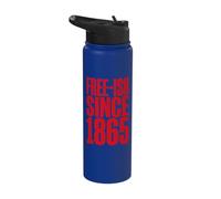 Juneteenth Free-ish Since 1865 Emancipation Stainless Steel Insulated Water Bottle