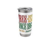 Juneteenth Free-ish Since 1865 Freedom Day Stainless Steel Insulated Tumbler