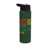 Juneteenth Free-ish Since 1865 Freedom Day Stainless Steel Insulated Water Bottle