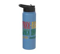 Juneteenth Free-ish Since 1865 Freedom Day Stainless Steel Insulated Water Bottle