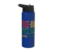 Juneteenth Free-ish Since 1865 Freedom Day Stainless Steel Insulated Water Bottle