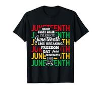 Juneteenth Freedom Celebration June 19th 1865 History Women T-Shirt