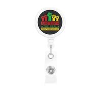 Juneteenth Freedom Day African American June 19th 1865 Retractable Badge Holder Reel Clip Id Card Holder forNurse Student Office Worker