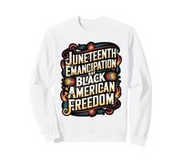 Juneteenth Freedom Day Brushstroke Design Sweatshirt