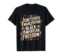 Juneteenth Freedom Day Brushstroke Design T-Shirt