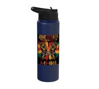 Juneteenth Freedom Emancipation Day Pride History Stainless Steel Insulated Water Bottle