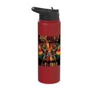 Juneteenth Freedom Emancipation Day Pride History Stainless Steel Insulated Water Bottle
