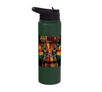 Juneteenth Freedom Emancipation Day Pride History Stainless Steel Insulated Water Bottle