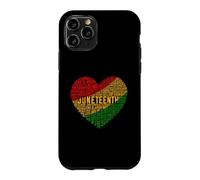 Juneteenth Heart Word Cloud Case for iPhone 11 Pro