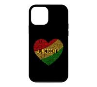 Juneteenth Heart Word Cloud Case for iPhone 12 mini