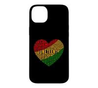 Juneteenth Heart Word Cloud Case for iPhone 14 Plus